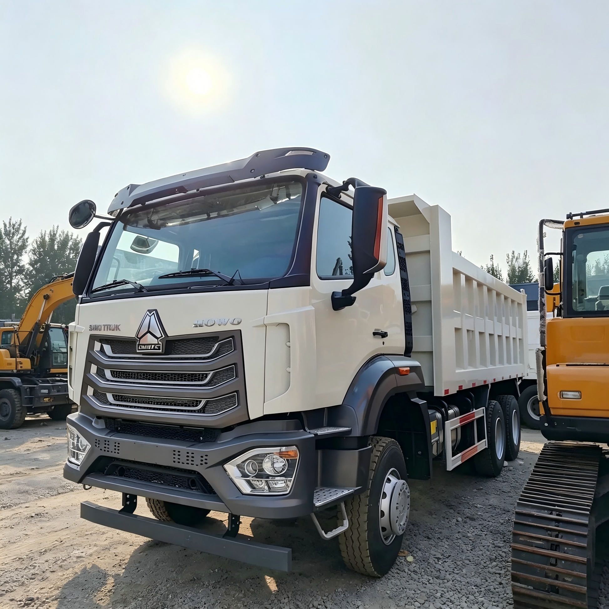New Howo 380HP Dump Truck for Sale side view