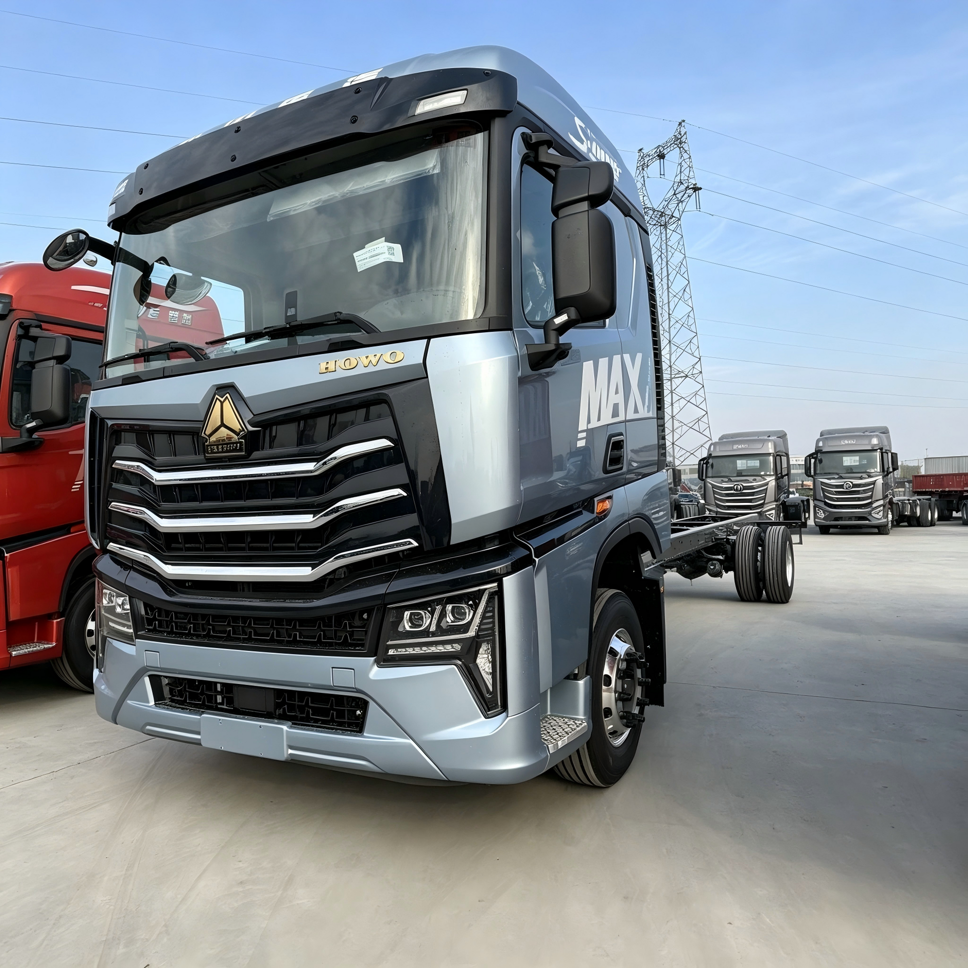 New Howo 350HP Truck Chassis for Sale side view