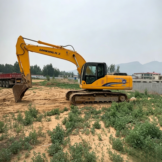 Used Lonking LG6225 Excavator for Sale side view