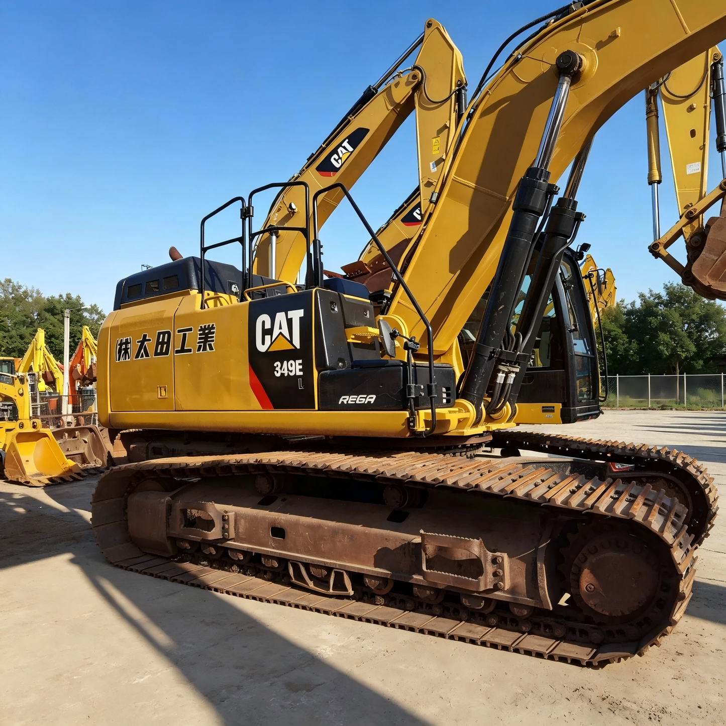 Used Caterpillar 349EL Excavator for Sale side view