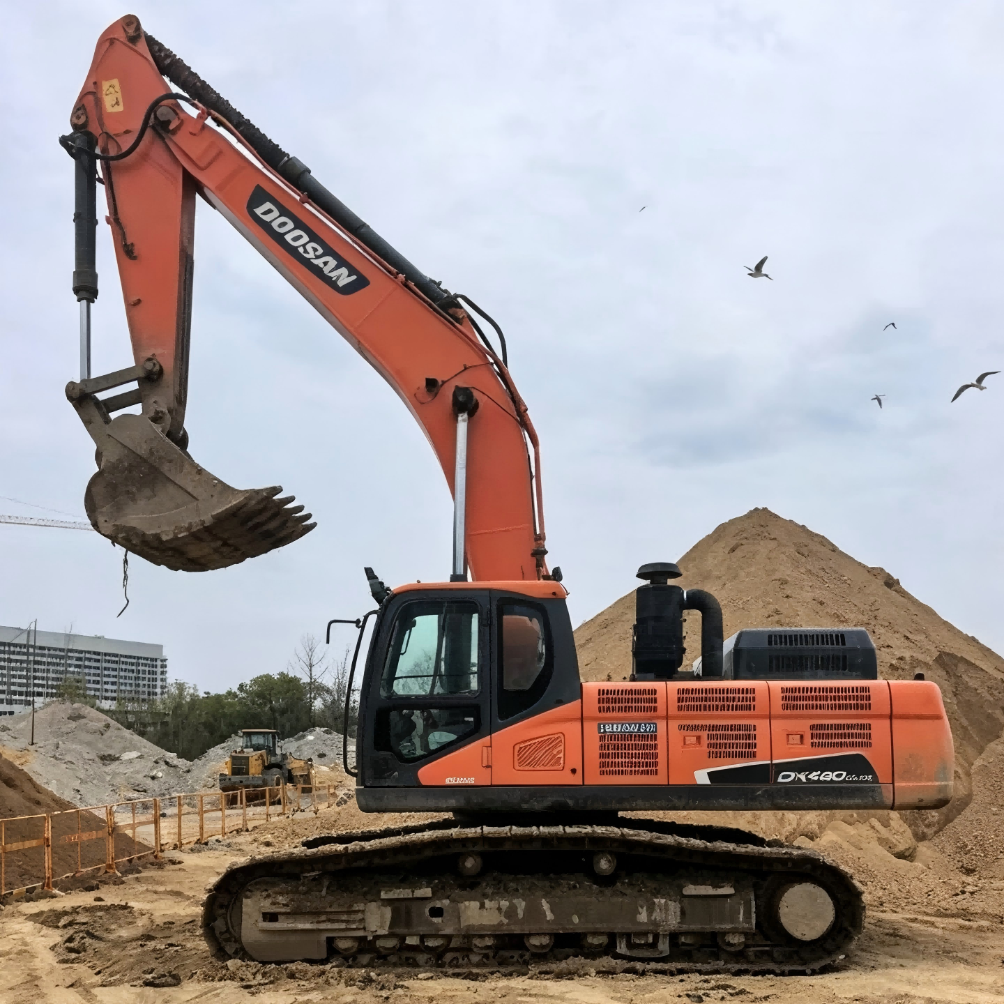 Used Doosan DX420LC-9 Excavator for Sale side view