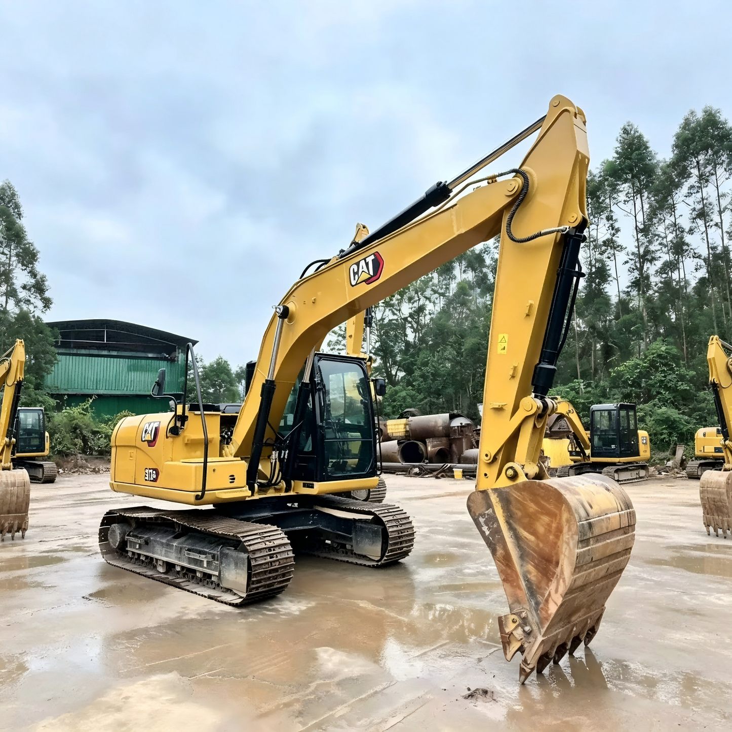 Used Caterpillar 313GC Excavator for Sale side view