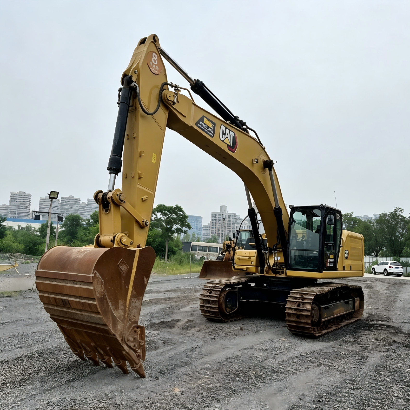 Used Caterpillar 336GC Excavator for Sale rear side view