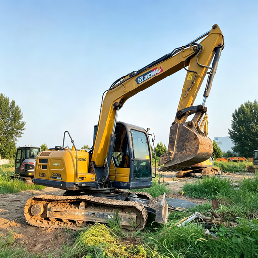Used XCMG XE80DA Excavator for Sale side view