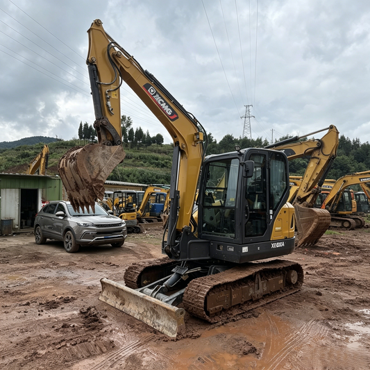 Used XCMG XE60GA Excavator for Sale side view