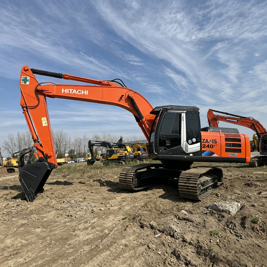 Used Hitachi ZX240G-3 Excavator for Sale side view