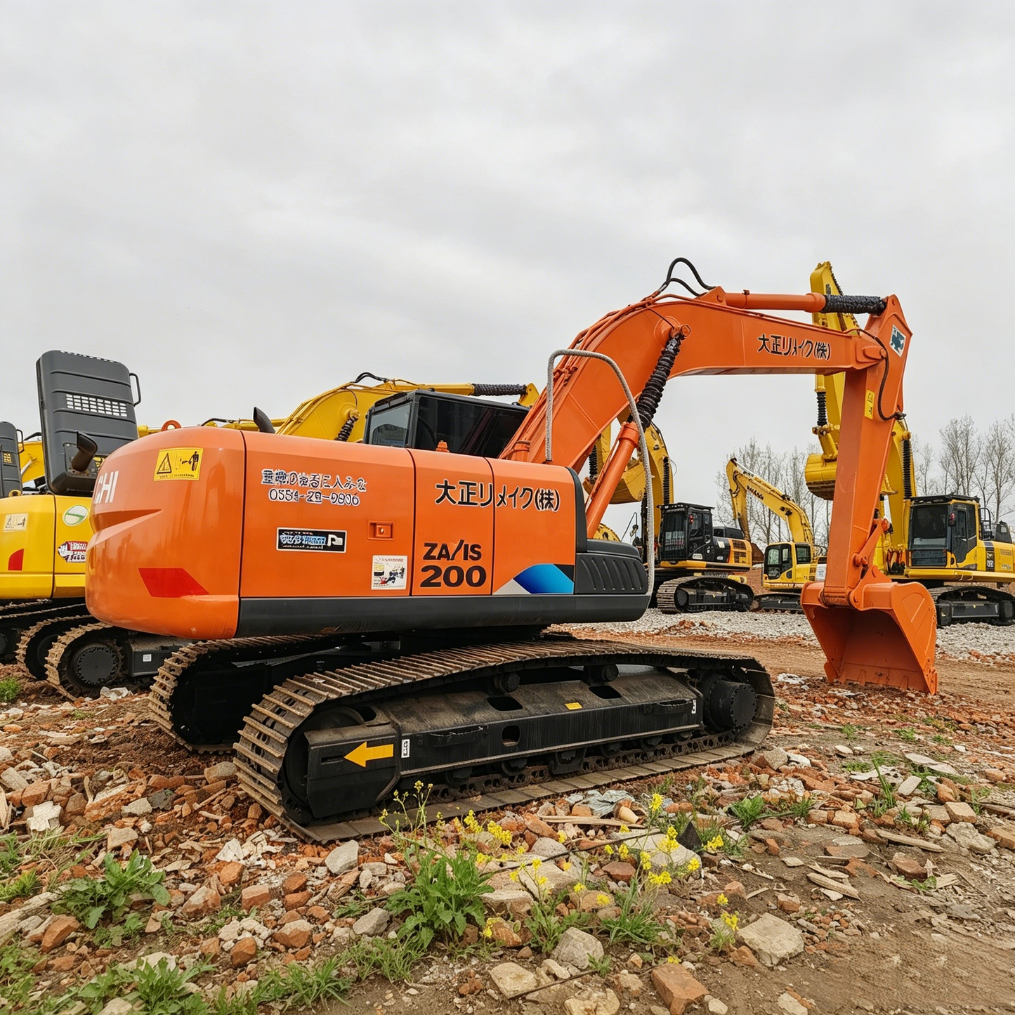 Used Hitachi EX200-1 Excavator for Sale side view