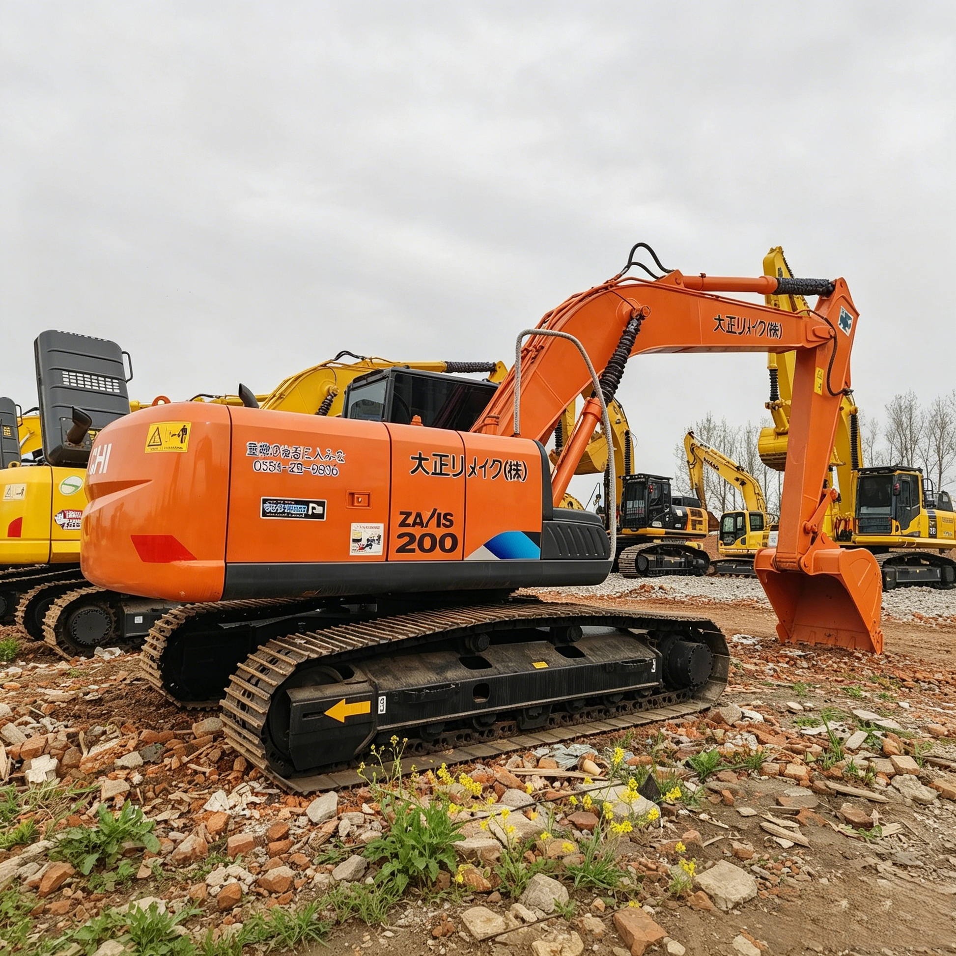 Used Hitachi EX200-1 Excavator for Sale side view