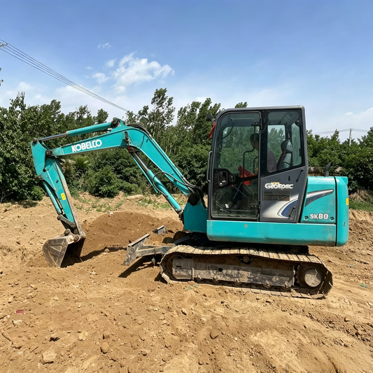 Used Kobelco SK60SR Excavator for Sale side view
