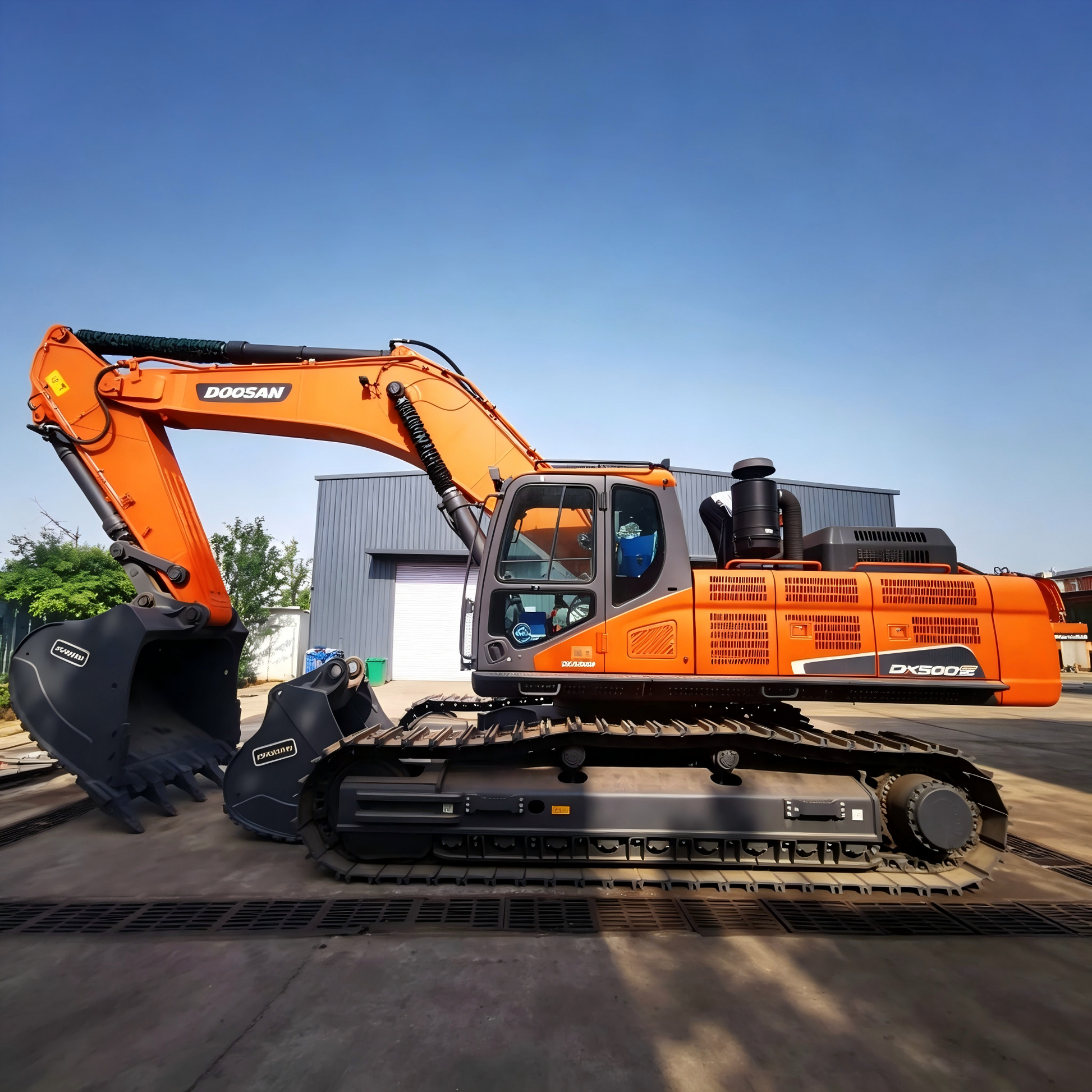 Used Doosan DX500-9C Excavator for Sale side view