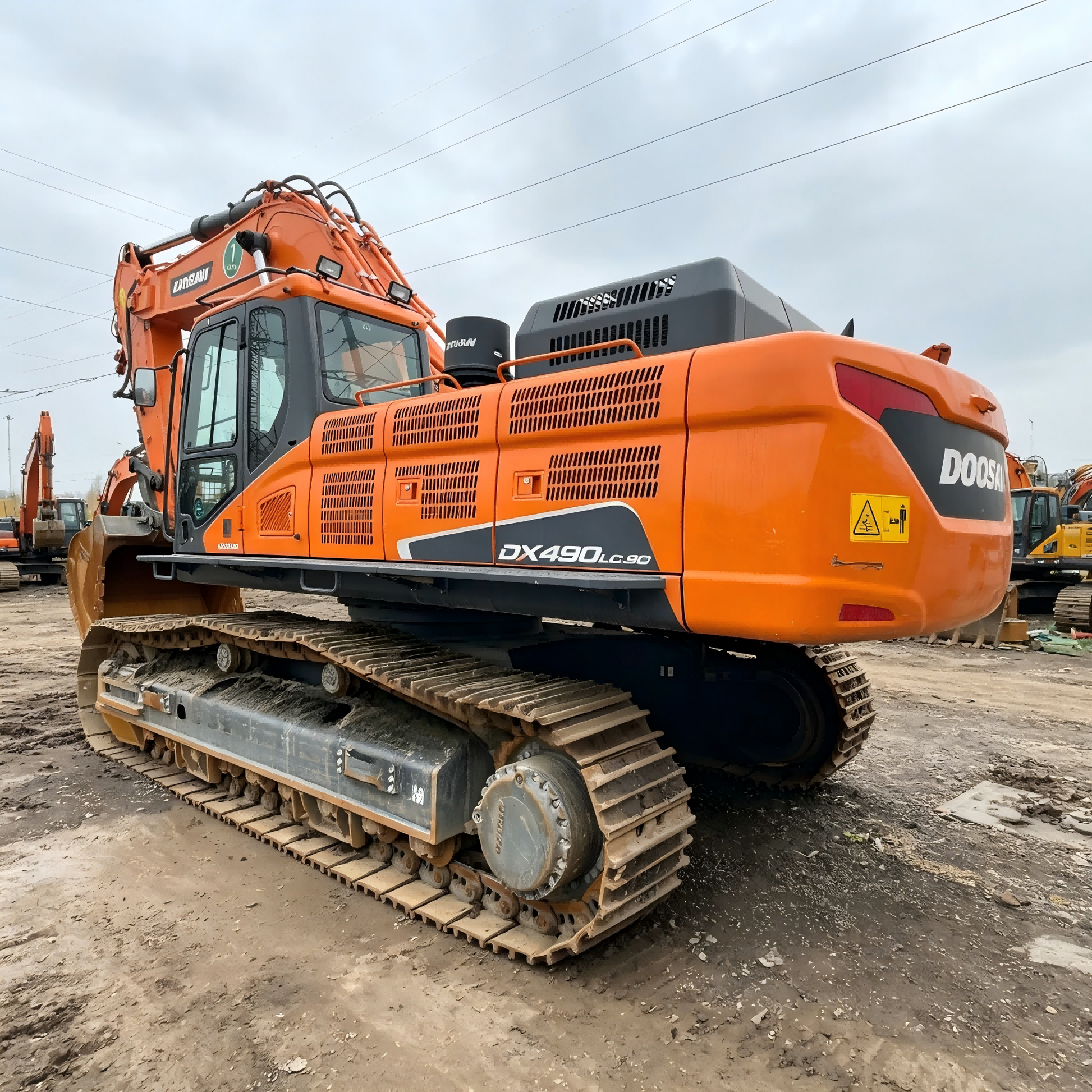 Used Doosan DX490LC-9C Excavator for Sale side view