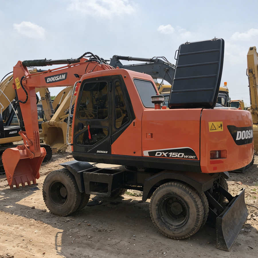 Used DOOSAN DX150W-9C Wheel Excavator for Sale | DOOSAN DX150W-9C Price detail photo 1