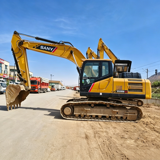 Used Sany SY255H Excavator for Sale side view
