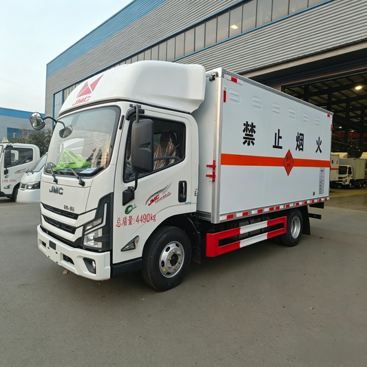 Used JMC 143HP Explosive Materials Delivery Truck for Sale side view