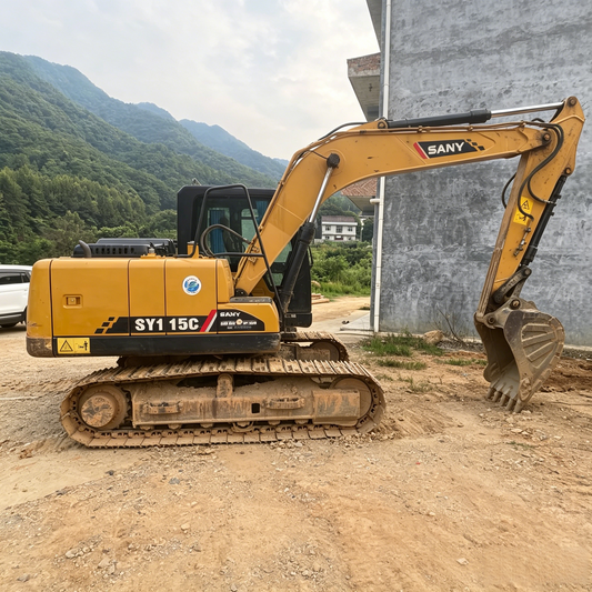Used Sany SY115C Excavator for Sale side view