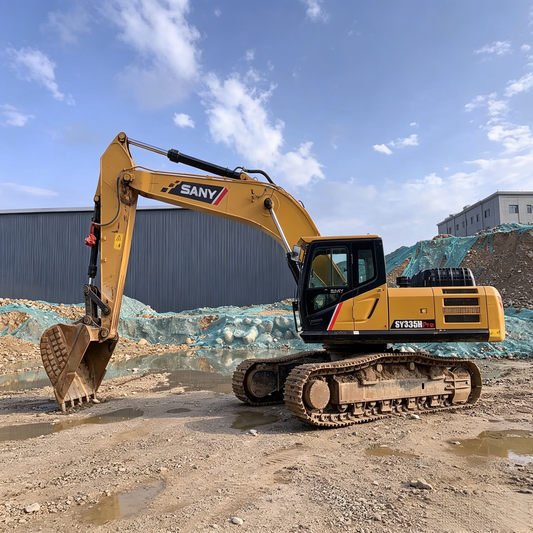 Used Sany SY335H PRO Excavator for Sale side view