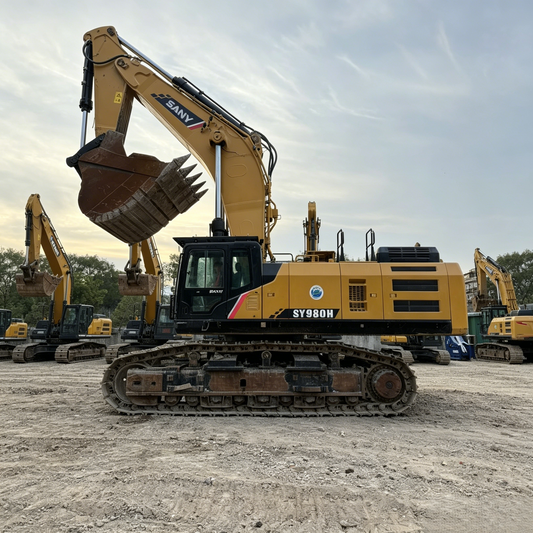 Used Sany SY980H Excavator for Sale side view