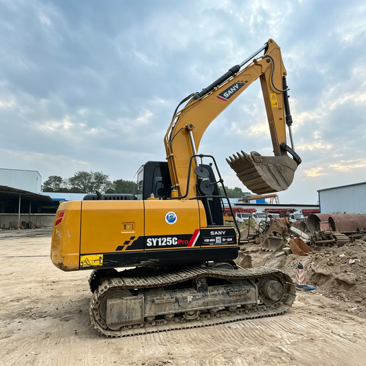 Used Sany SY125C PRO Excavator for Sale side view