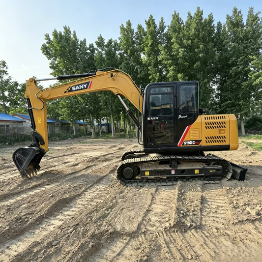 Used Sany SY95C PRO Excavator for Sale side view