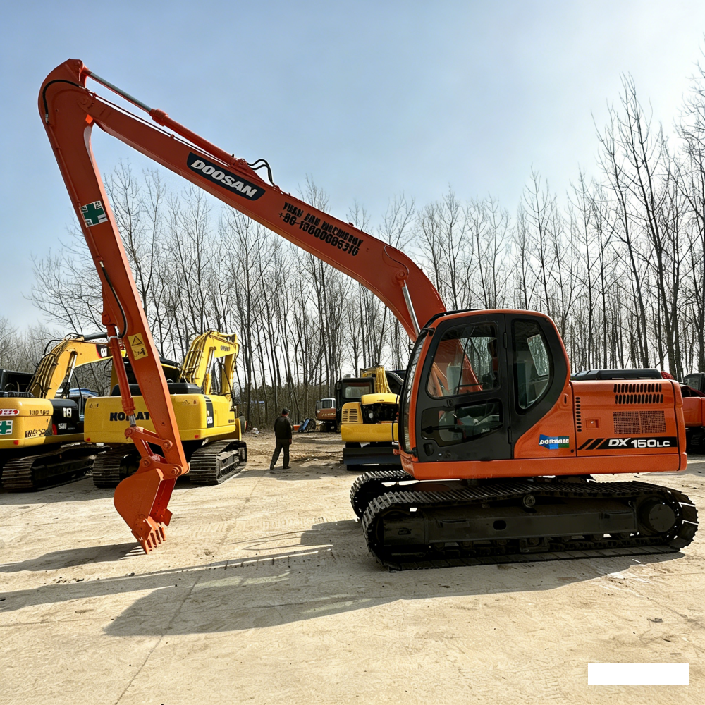 Used Doosan DX160LC Excavator for Sale side view