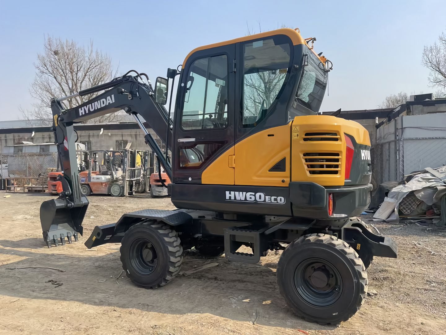 New Hyundai HW60ECO Excavator for Sale rear side view