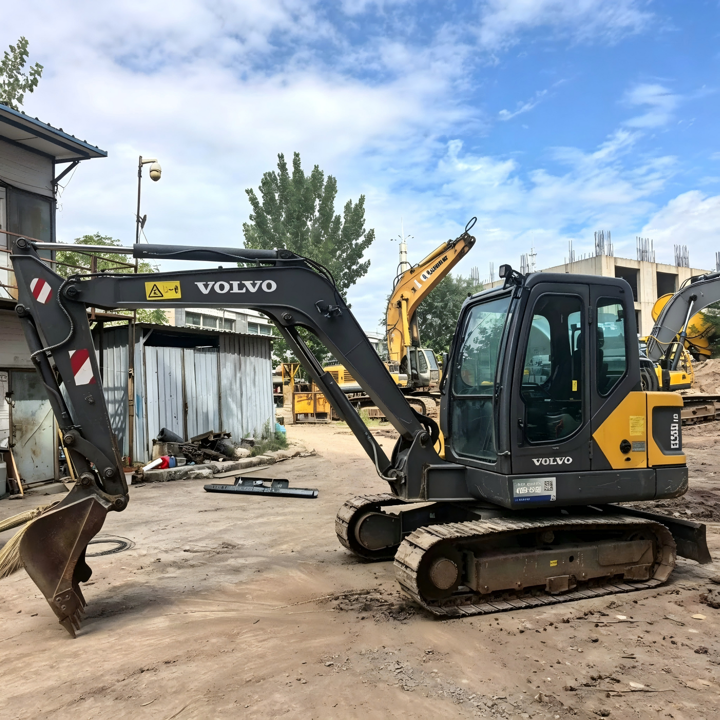 Used Volvo EC55D Excavator for Sale side view