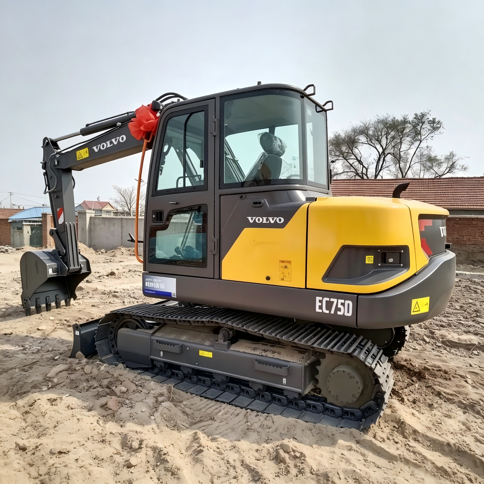 Used Volvo EC75D Excavator for Sale side view