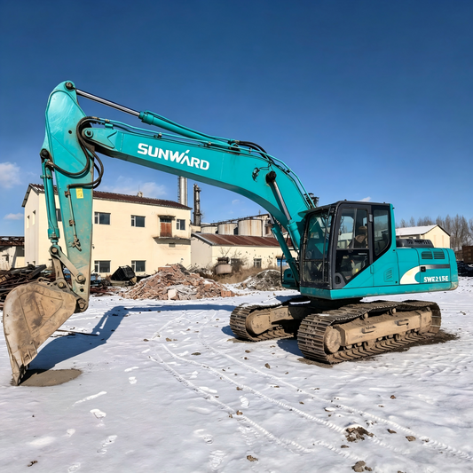 Used Sunward SWE215E Excavator for Sale side view