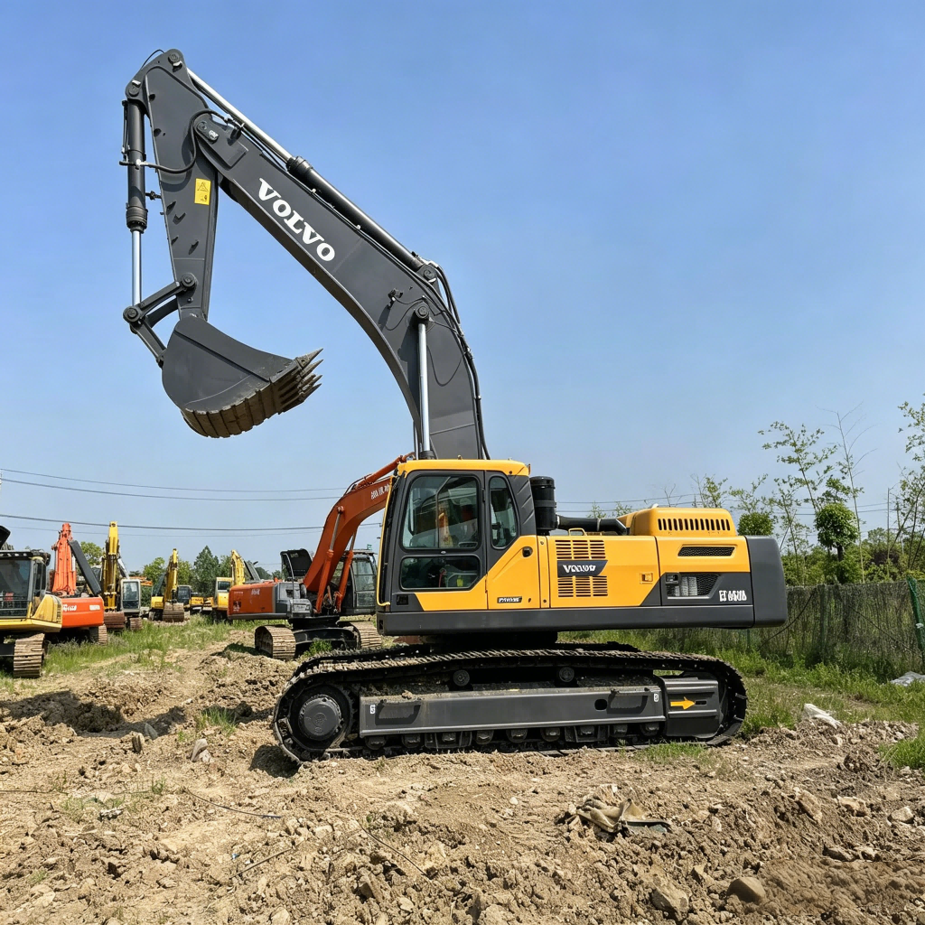 Used Volvo EC460DL Excavator for Sale side view