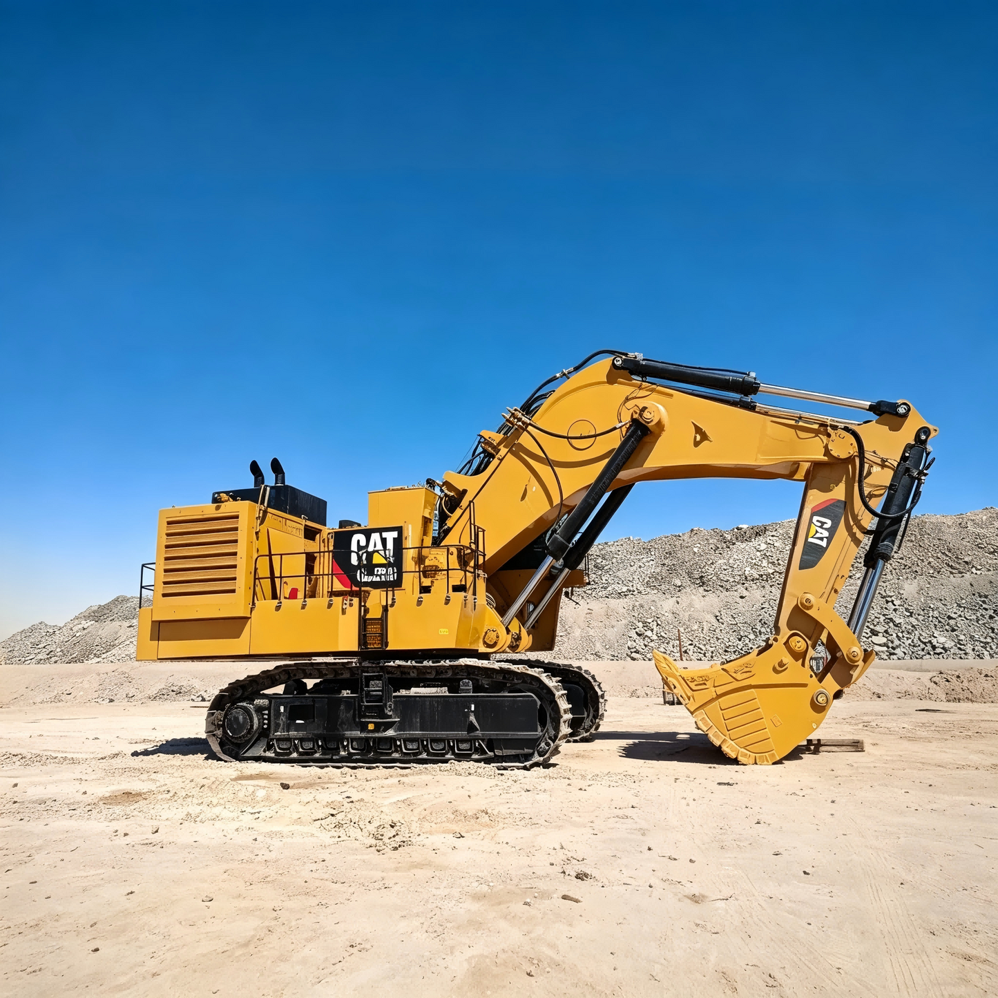 Used Caterpillar 6020B Backhoe Loader for Sale side view