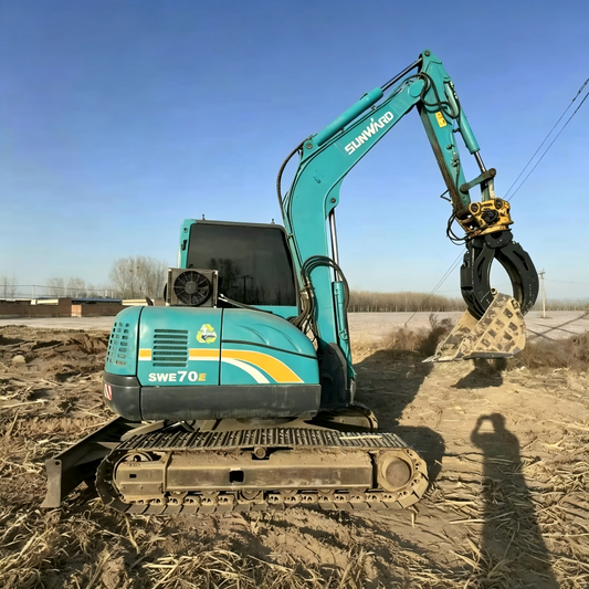 Used Sunward SWE70E Excavator for Sale side view