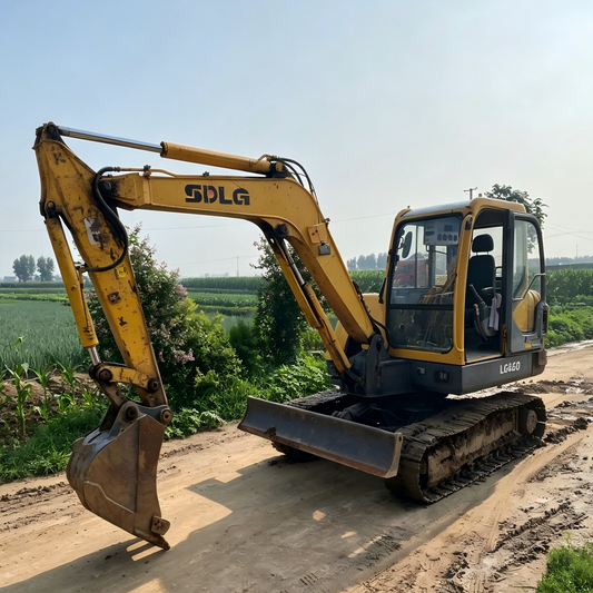 Used Sdlg LG660 Excavator for Sale side view