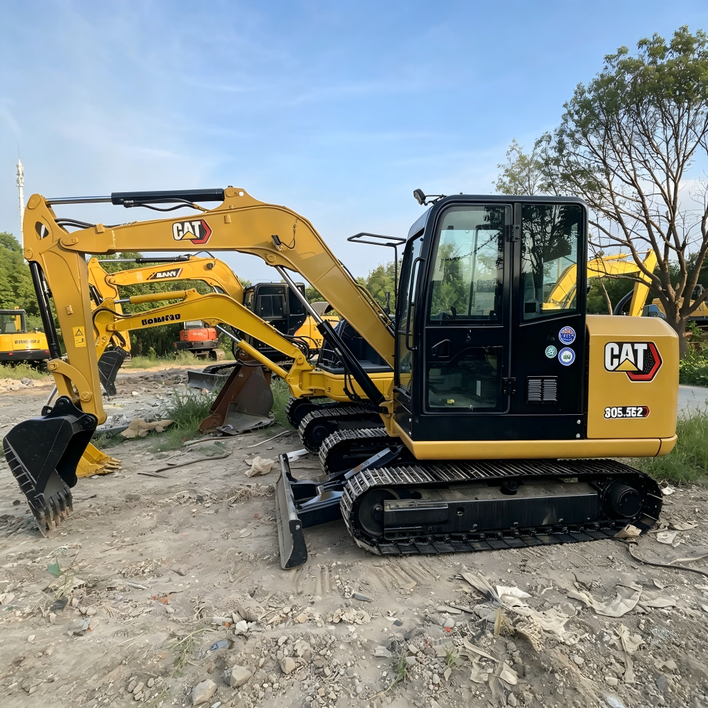Used Caterpillar 305.5E2 Excavator for Sale side view