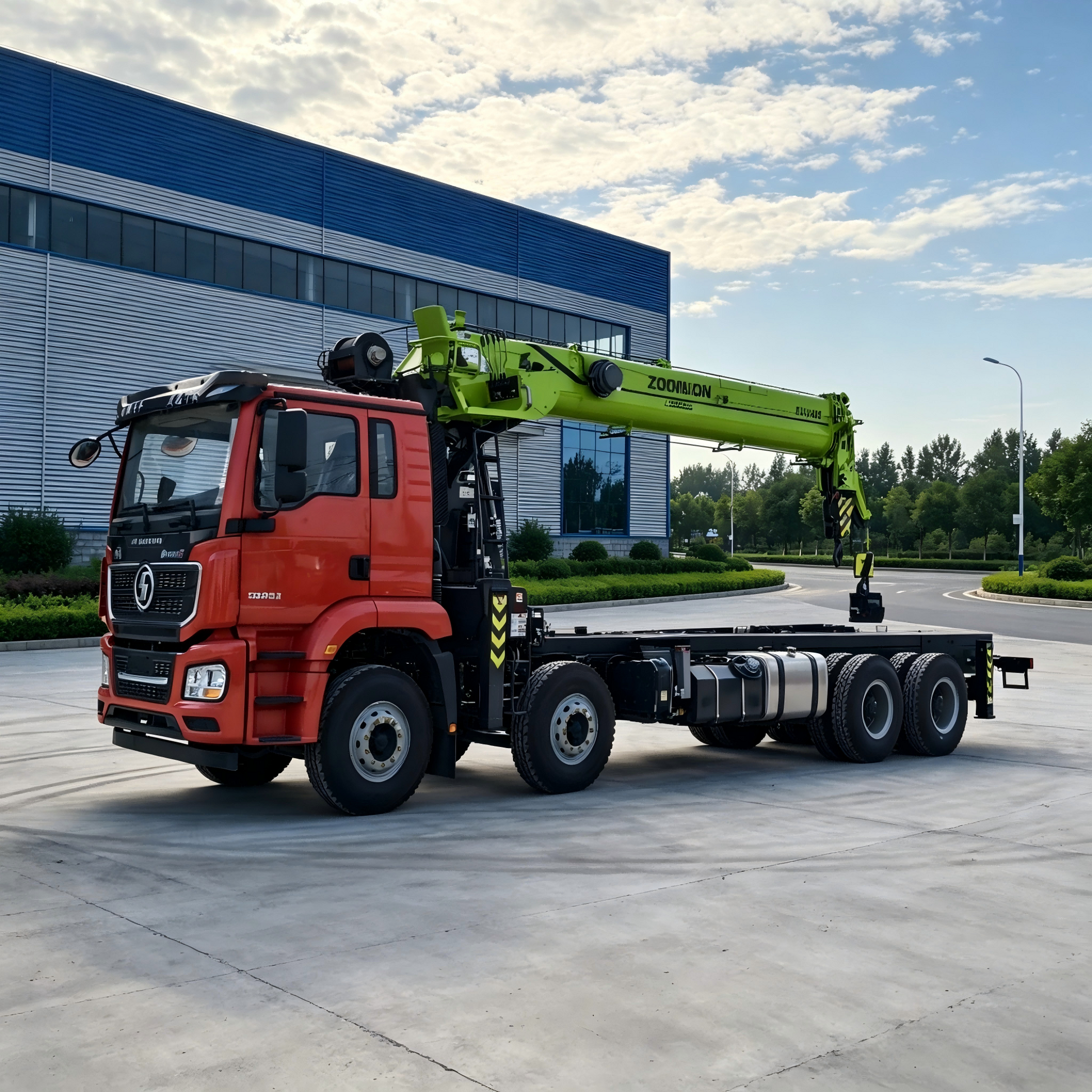 Used Shacman 350HP Truck-Mounted Crane for Sale - Updated Model rear side view