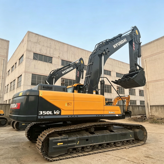 Used Hyundai R350LVS Excavator for Sale side view