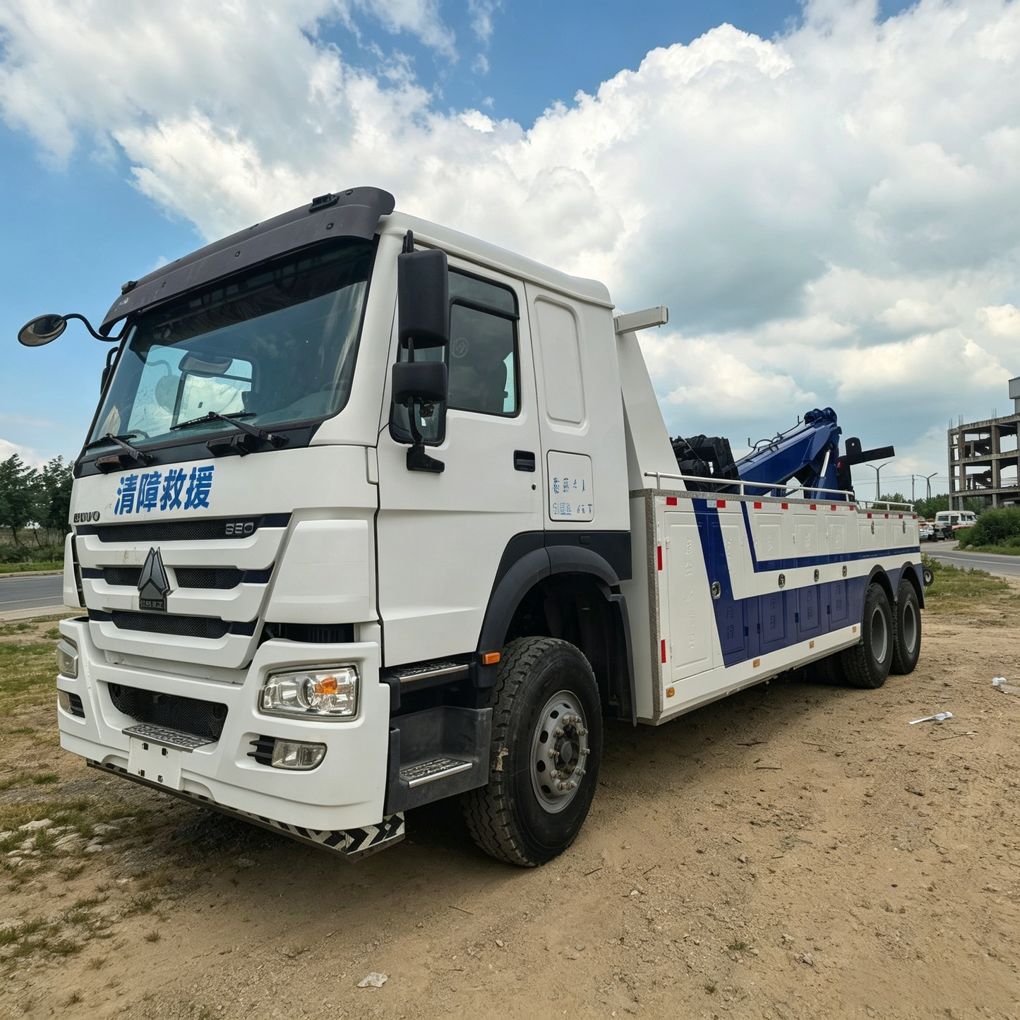 Used SINOTRUK HOWO 6×4 Heavy Duty Integrated Tow Wrecker Truck