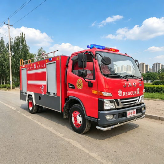 Used JAC JUNLING LIGHT Water Tank Fire Truck for Sale side view