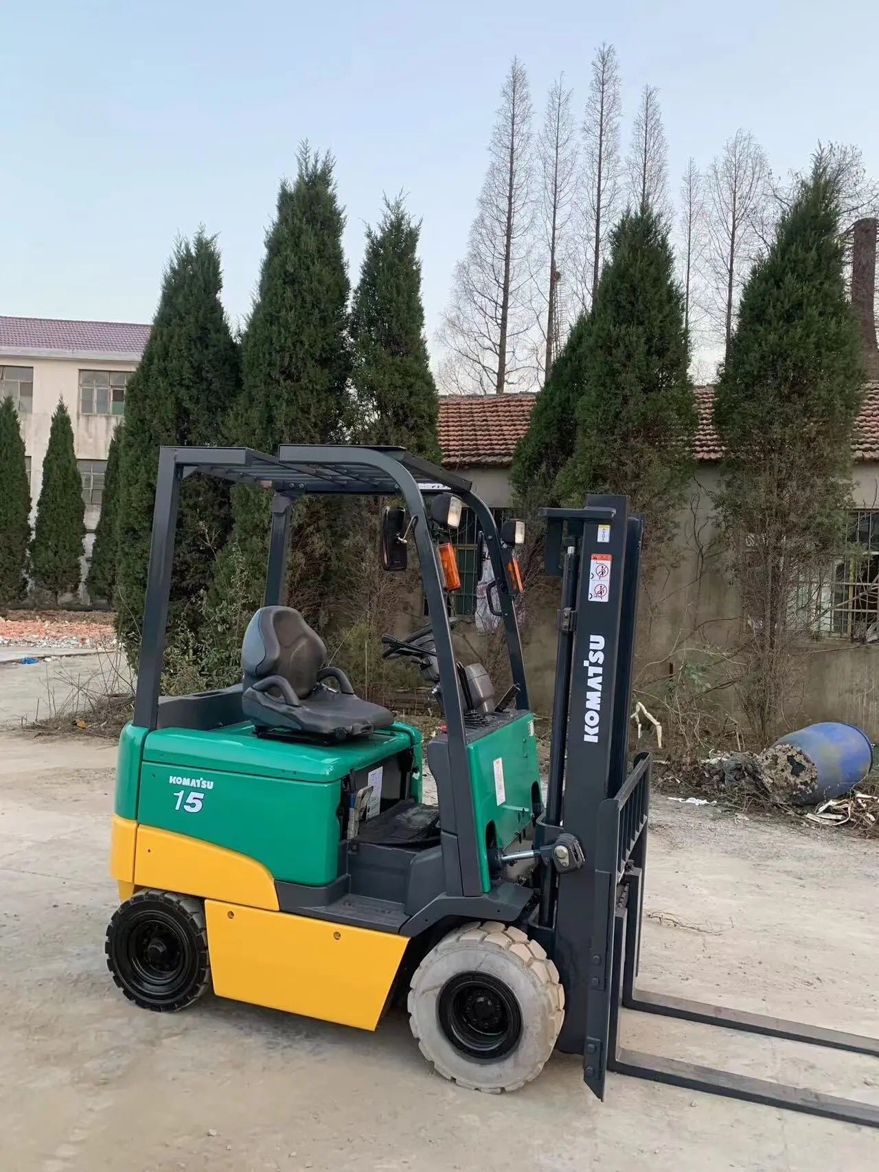 Used Komatsu FD15 Forklift for Sale front view