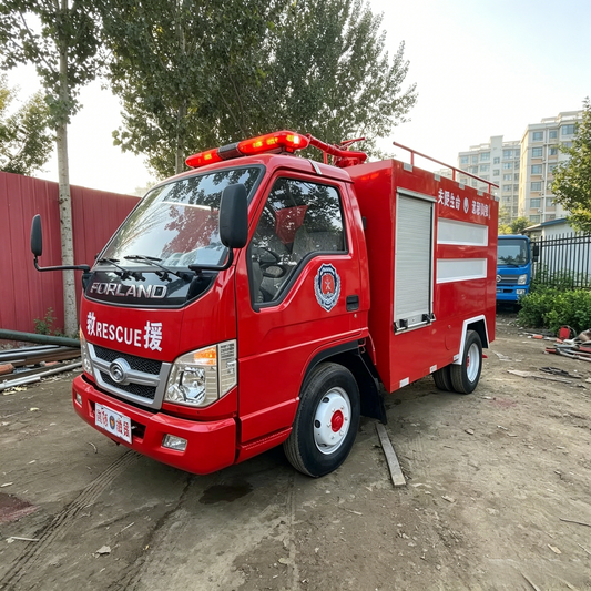 Used Foton FORLAND LIGHT Water Tank Fire Truck for Sale side view