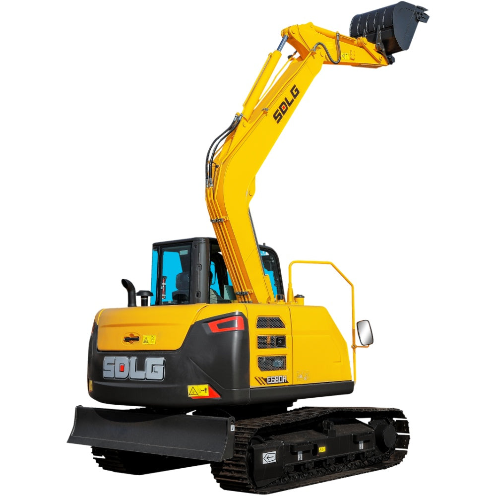 New Sdlg E680H Excavator for Sale rear side view