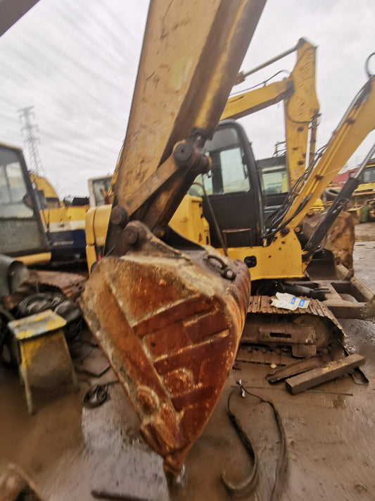 Used Caterpillar E120B Excavator for Sale rear side view