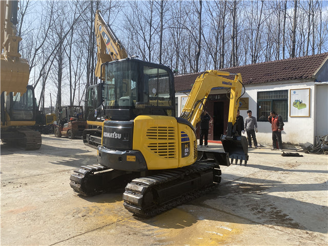 Used Komatsu PC55MR Excavator for Sale rear side view