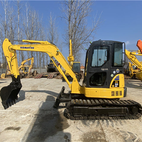 Used Komatsu PC55MR Excavator for Sale side view