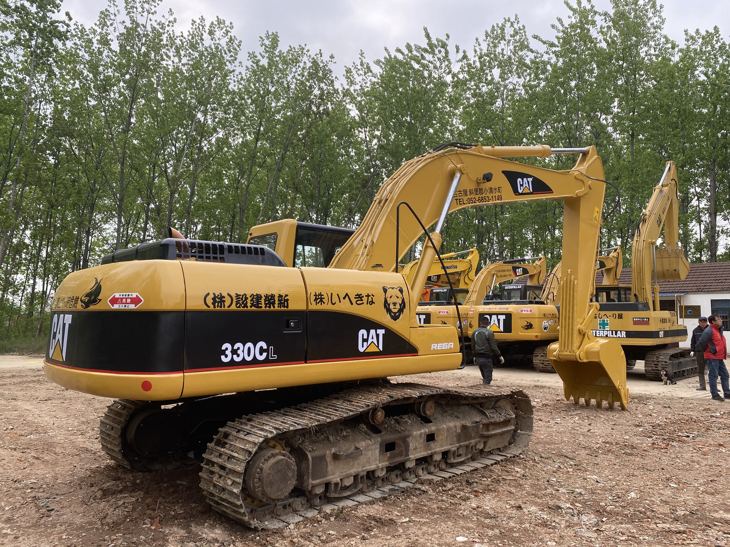 Used Caterpillar 330C Excavator for Sale rear side view