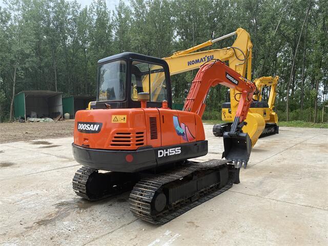 Used Doosan DH55 Excavator for Sale rear side view