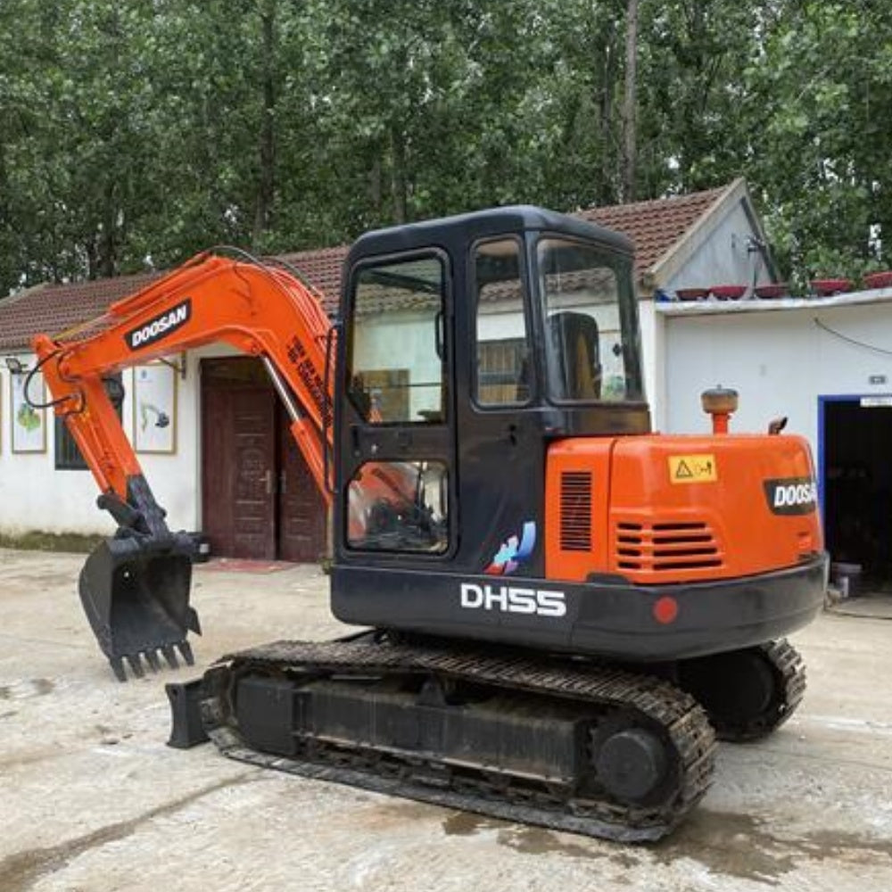 Used Doosan DH55 Excavator for Sale side view