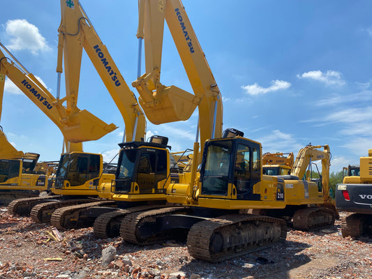 Used Komatsu PC210-7 Excavator for Sale rear side view
