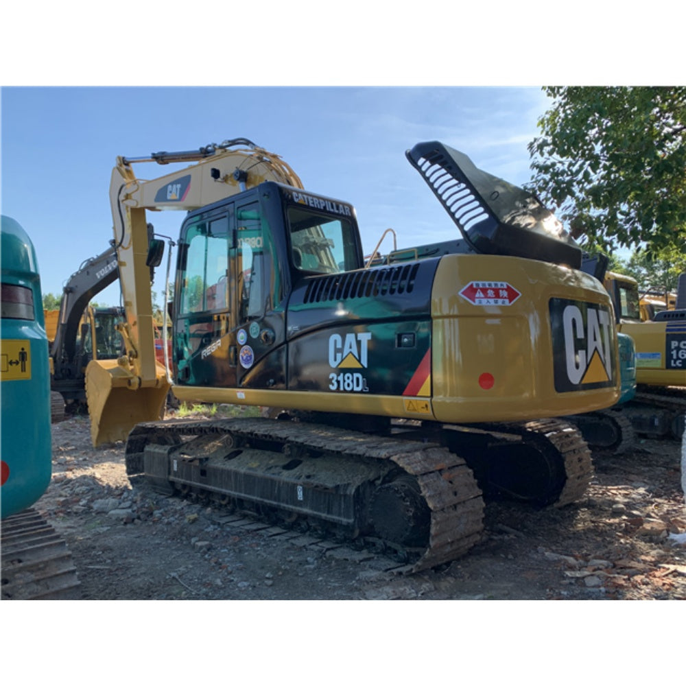 Used Caterpillar 318DL Excavator for Sale rear side view