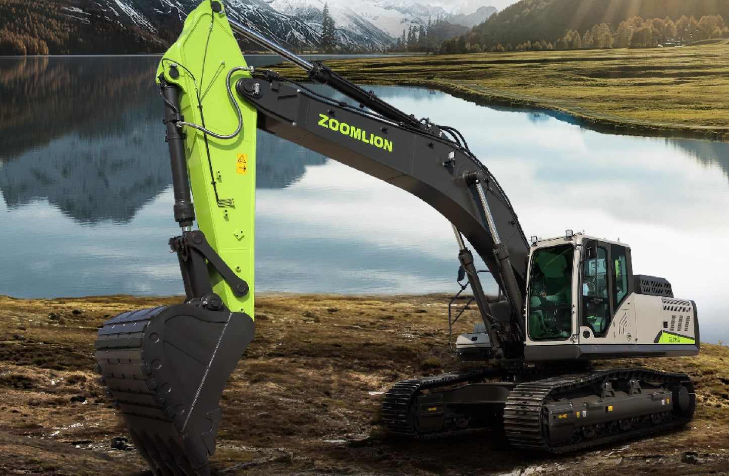 New Zoomlion ZE375G/ZE375GK Excavator for Sale rear side view
