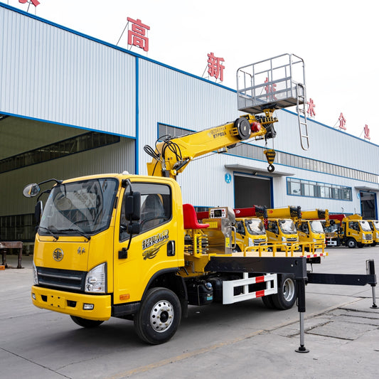 Used FAW 21M TELESCOPIC BOOM Aerial Work Platform Truck for Sale side view